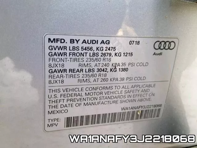 WA1ANAFY3J2218068 фото 2