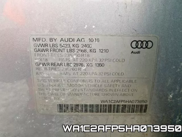 WA1C2AFP5HA073950 фото 2