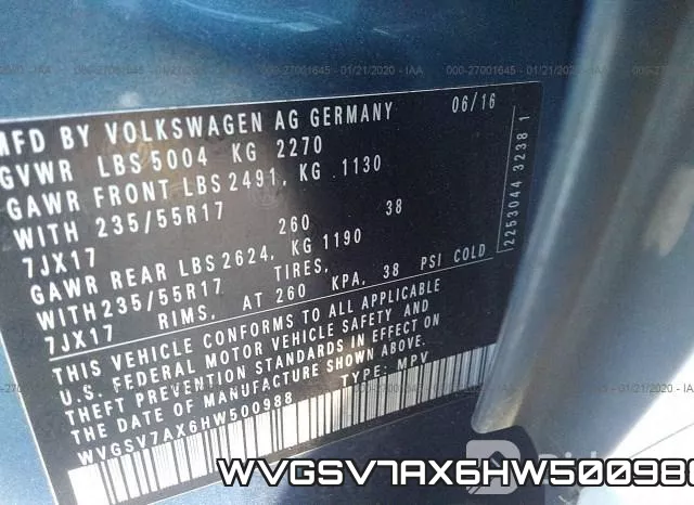 WVGSV7AX6HW500988 фото 10