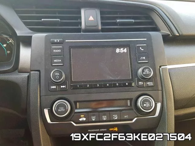 19XFC2F63KE027504 фото 10