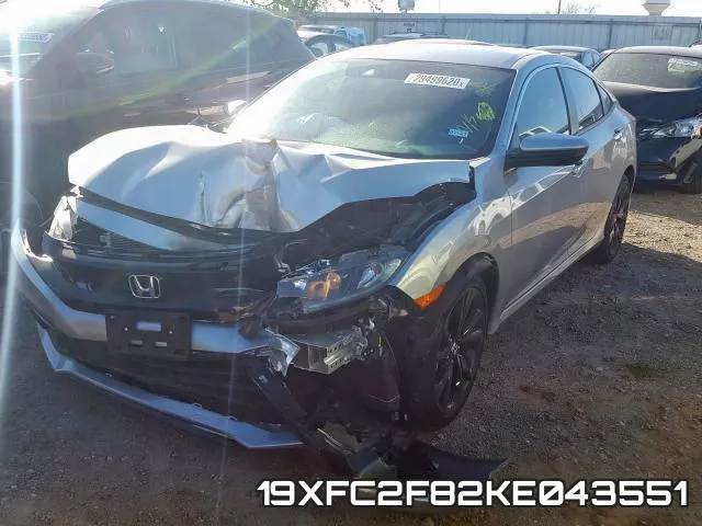 19XFC2F82KE043551 фото 3