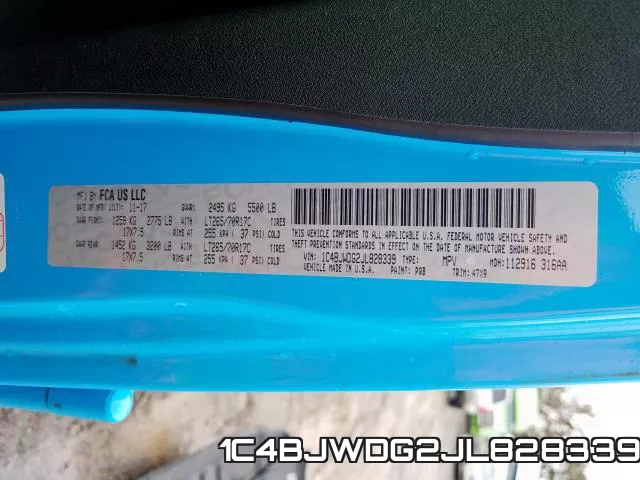 1C4BJWDG2JL828339 фото 2