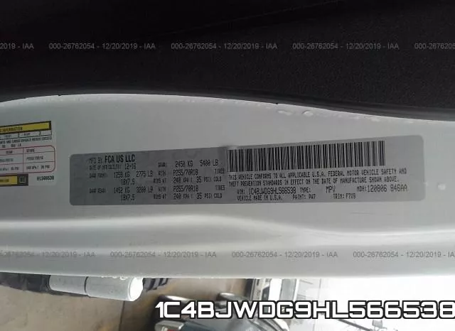 1C4BJWDG9HL566538 фото 10