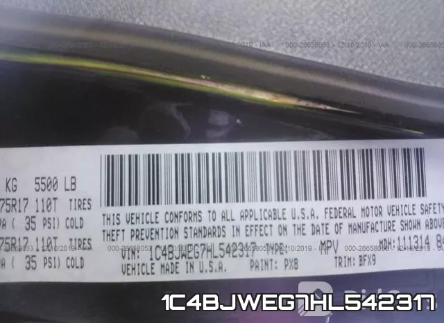 1C4BJWEG7HL542317 фото 10