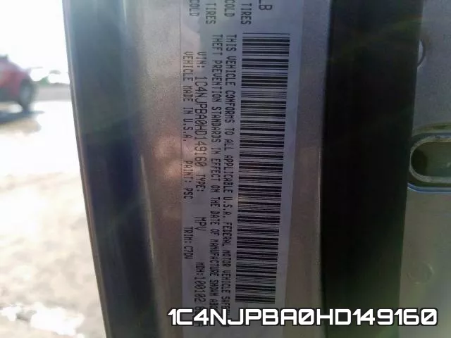 1C4NJPBA0HD149160 фото 2