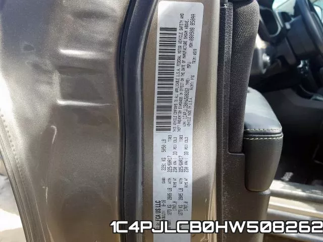 1C4PJLCB0HW508262 фото 2