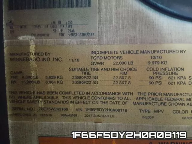 1F66F5DY2H0A08119 фото 2