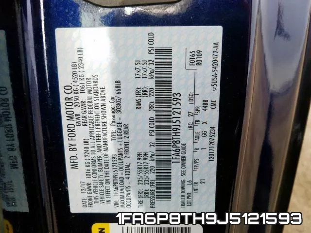 1FA6P8TH9J5121593 фото 2