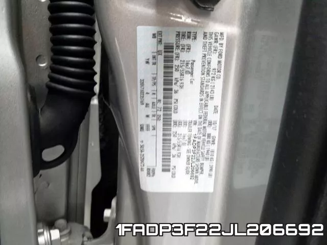 1FADP3F22JL206692 фото 2