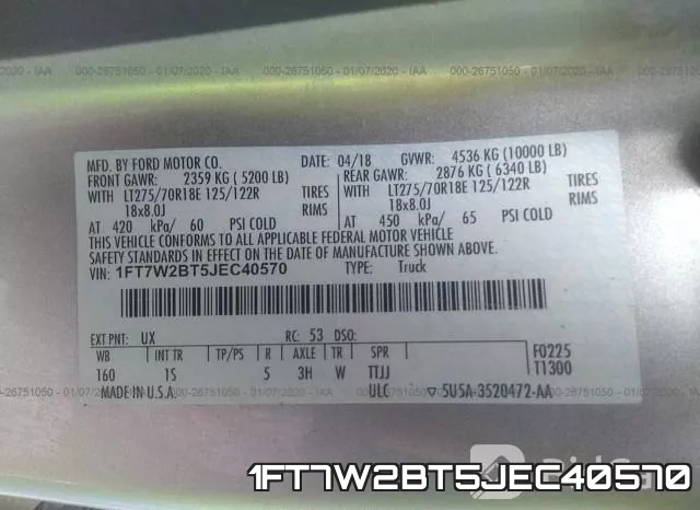 1FT7W2BT5JEC40570 фото 10