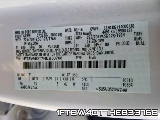 1FT8W4DT7HEB33768 фото 2