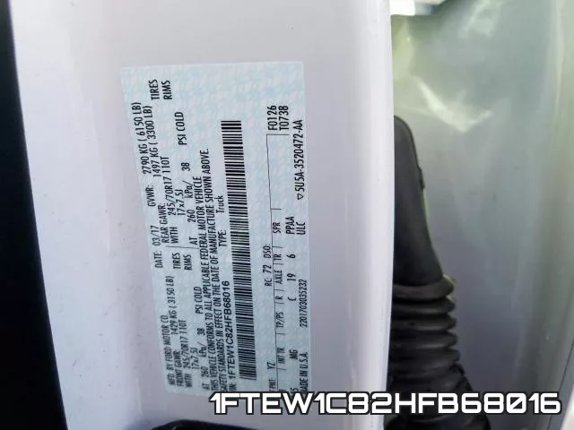 1FTEW1C82HFB68016 фото 2