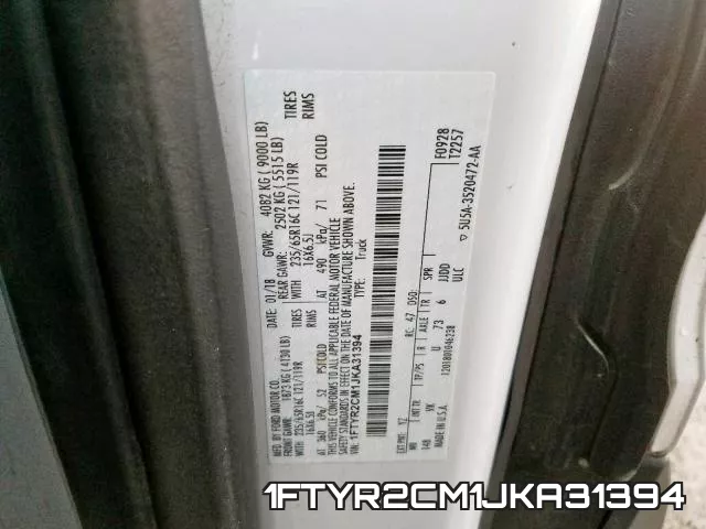 1FTYR2CM1JKA31394 фото 2