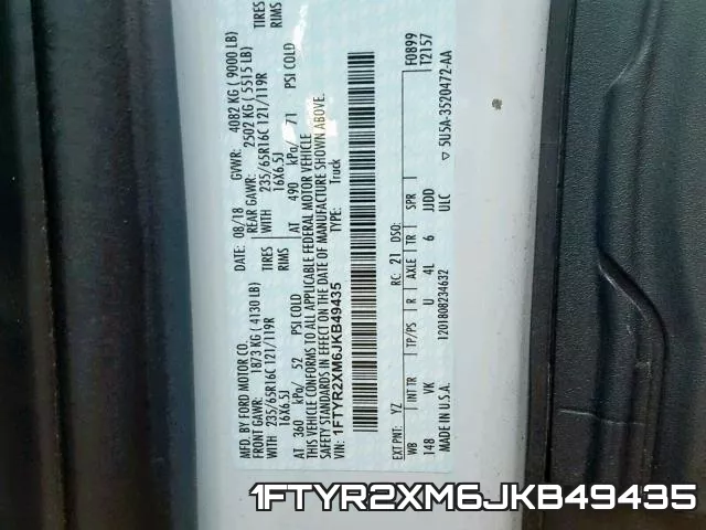 1FTYR2XM6JKB49435 фото 2