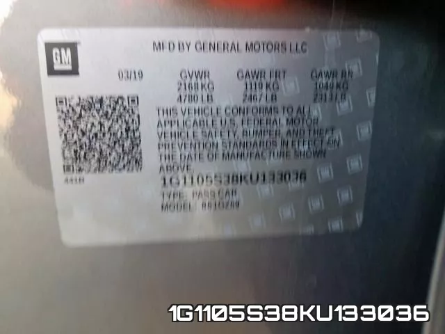 1G1105S38KU133036 фото 2