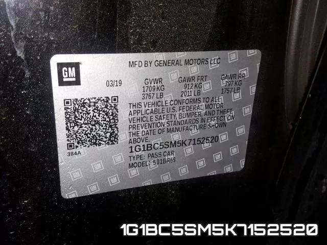 1G1BC5SM5K7152520 фото 2