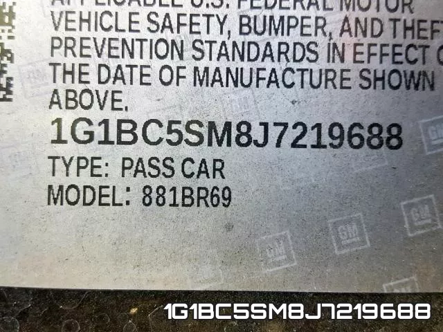 1G1BC5SM8J7219688 фото 2