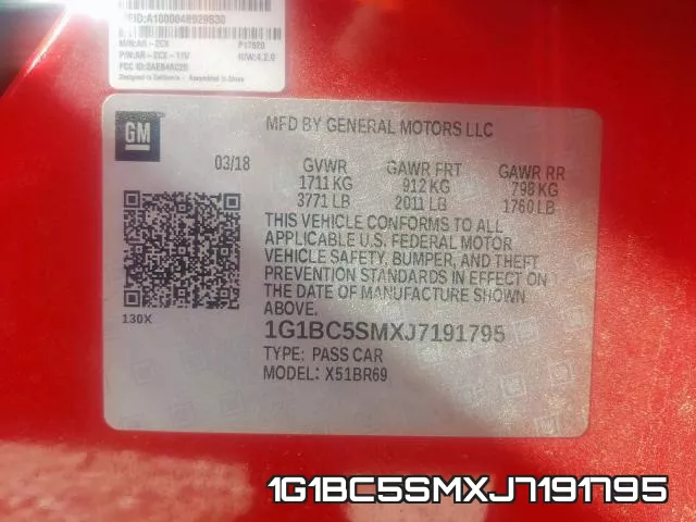 1G1BC5SMXJ7191795 фото 2