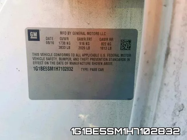 1G1BE5SM1H7102832 фото 2