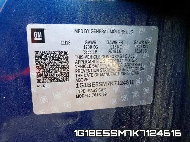 1G1BE5SM7K7124616 фото 2