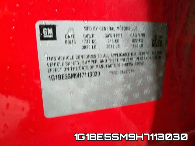 1G1BE5SM9H7113030 фото 2