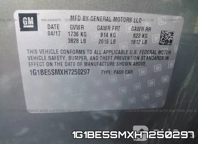 1G1BE5SMXH7250297 фото 10