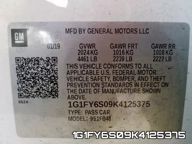 1G1FY6S09K4125375 фото 2