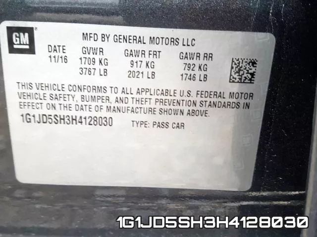 1G1JD5SH3H4128030 фото 2