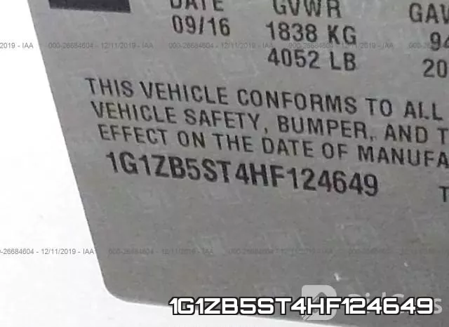 1G1ZB5ST4HF124649 фото 10