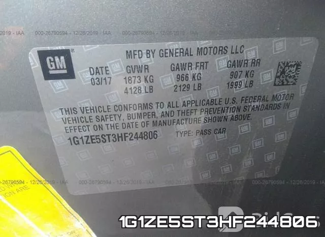 1G1ZE5ST3HF244806 фото 10