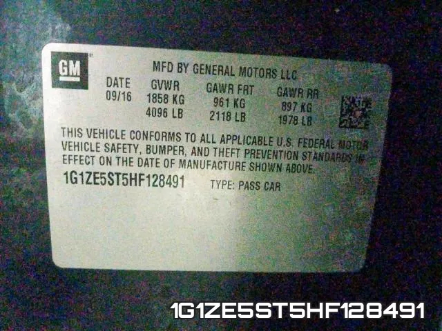 1G1ZE5ST5HF128491 фото 2