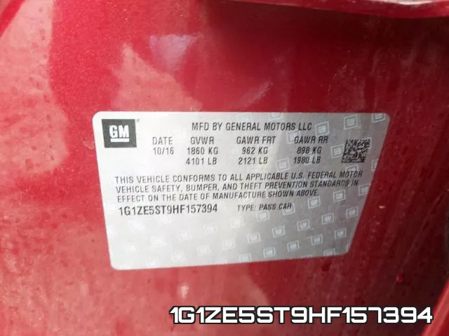 1G1ZE5ST9HF157394 фото 2