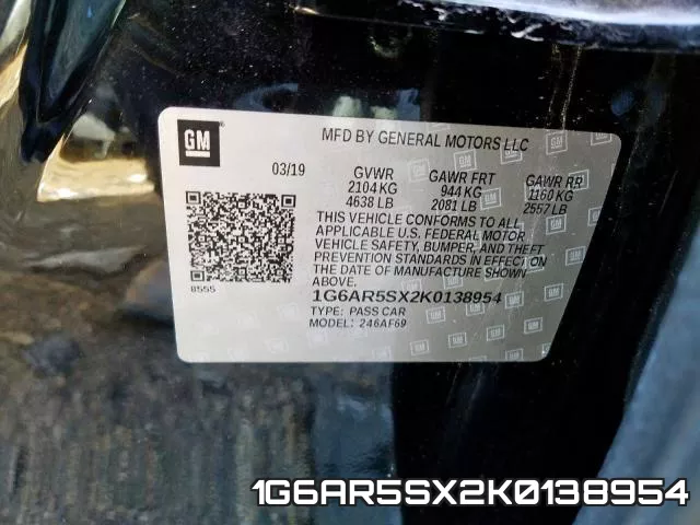 1G6AR5SX2K0138954 фото 2