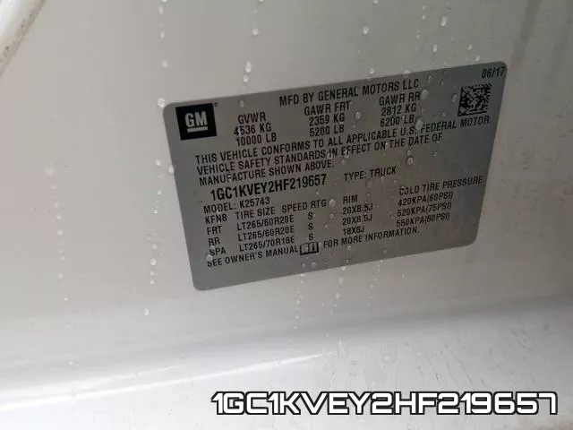 1GC1KVEY2HF219657 фото 2