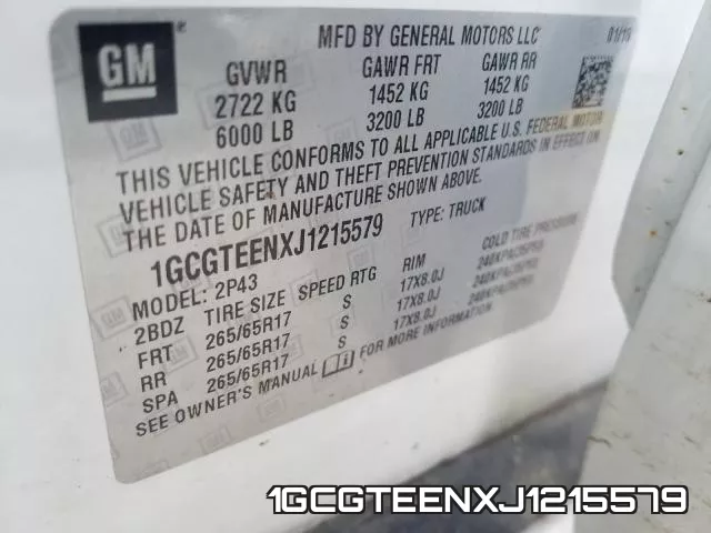 1GCGTEENXJ1215579 фото 2