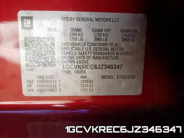 1GCVKREC6JZ346347 фото 2