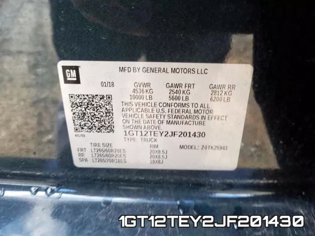 1GT12TEY2JF201430 фото 2
