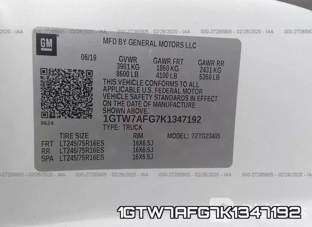 1GTW7AFG7K1347192 фото 10
