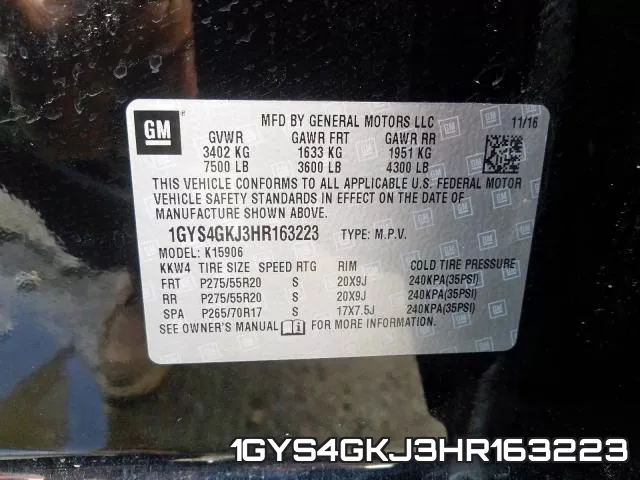 1GYS4GKJ3HR163223 фото 2