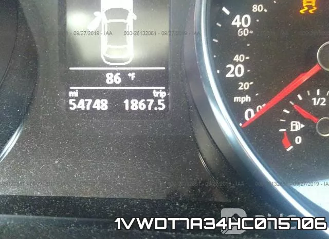 1VWDT7A34HC075706 фото 8