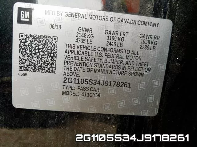 2G1105S34J9178261 фото 2