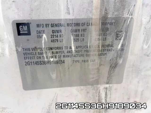 2G1145S36H9189034 фото 2