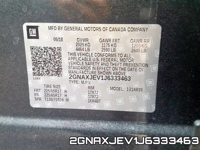 2GNAXJEV1J6333463 фото 2