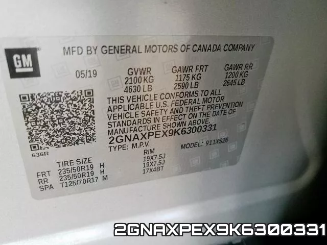 2GNAXPEX9K6300331 фото 2
