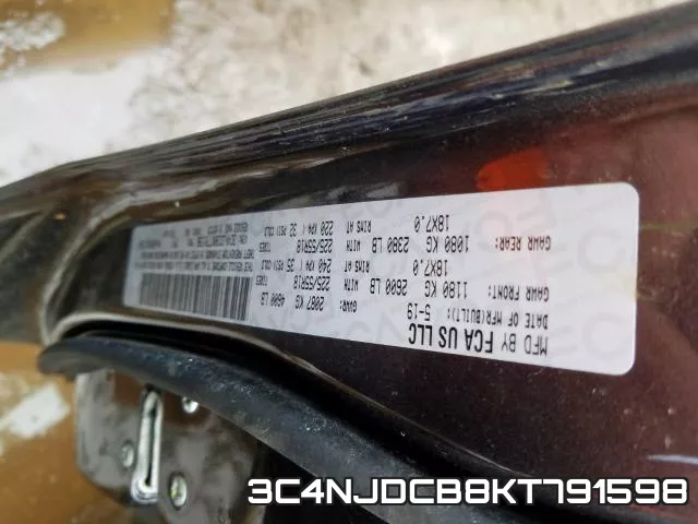 3C4NJDCB8KT791598 фото 2