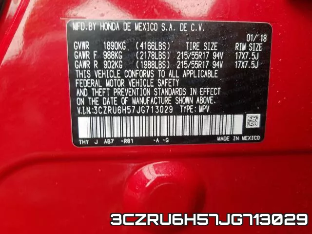 3CZRU6H57JG713029 фото 2