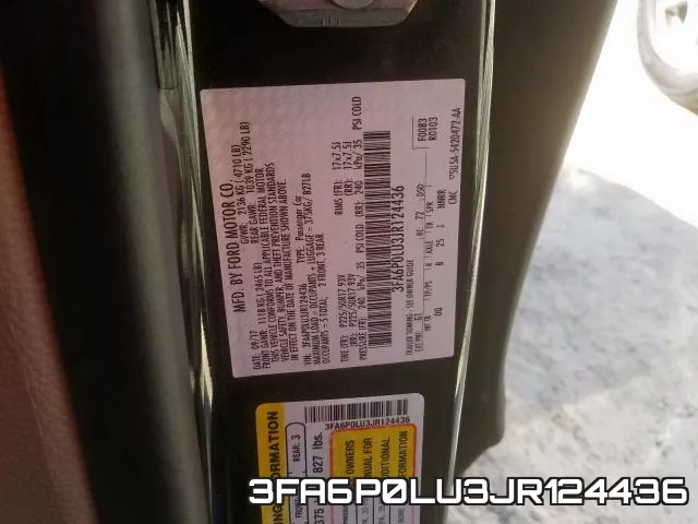 3FA6P0LU3JR124436 фото 2