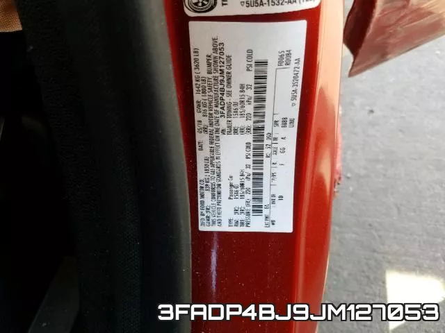 3FADP4BJ9JM127053 фото 2