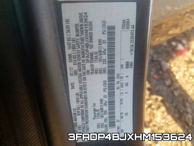 3FADP4BJXHM153624 фото 2