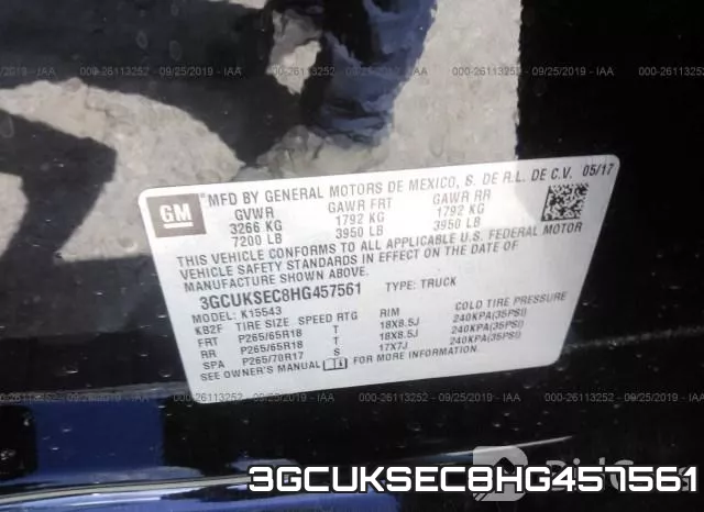 3GCUKSEC8HG457561 фото 10